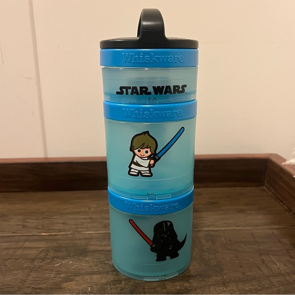 Whiskware Star Wars Darth Vader/Luke/Storm Trooper Stackable Snack Pack Set of 2